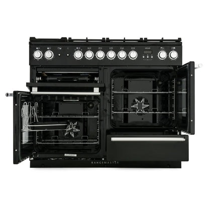 Rangemaster Nexus 110 110cm Dual Fuel Range Cooker - NEX110DFFBL/C