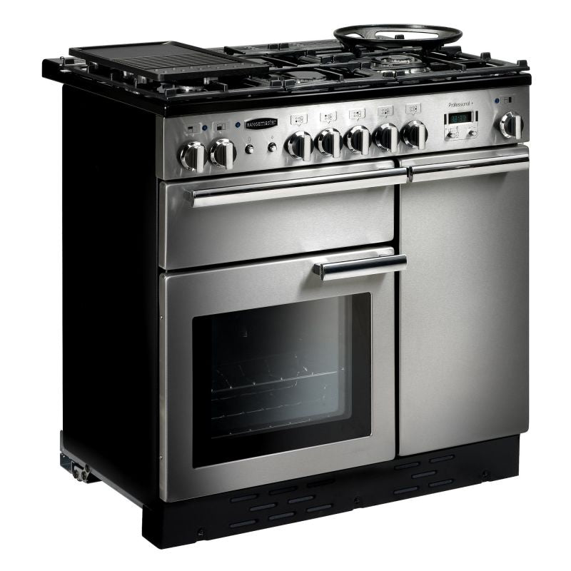 Rangemaster Professional+ 90 90cm Gas Range Cooker - PROP90NGFSS/C