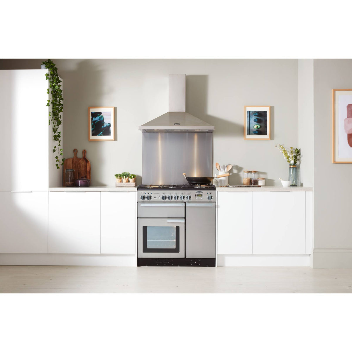 Rangemaster Professional+ 90 90cm Gas Range Cooker - PROP90NGFSS/C