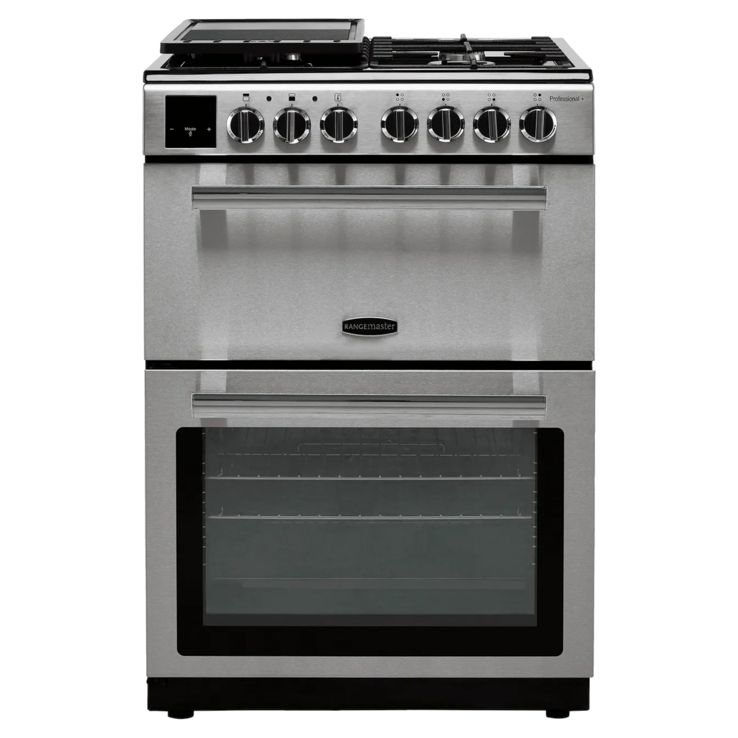 Rangemaster Professional+ 60cm Dual Fuel Double Oven Cooker - PROPL60DFFSS/C