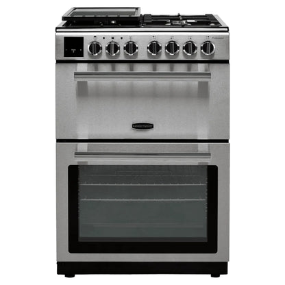 Rangemaster Professional+ 60cm Dual Fuel Double Oven Cooker - PROPL60DFFSS/C