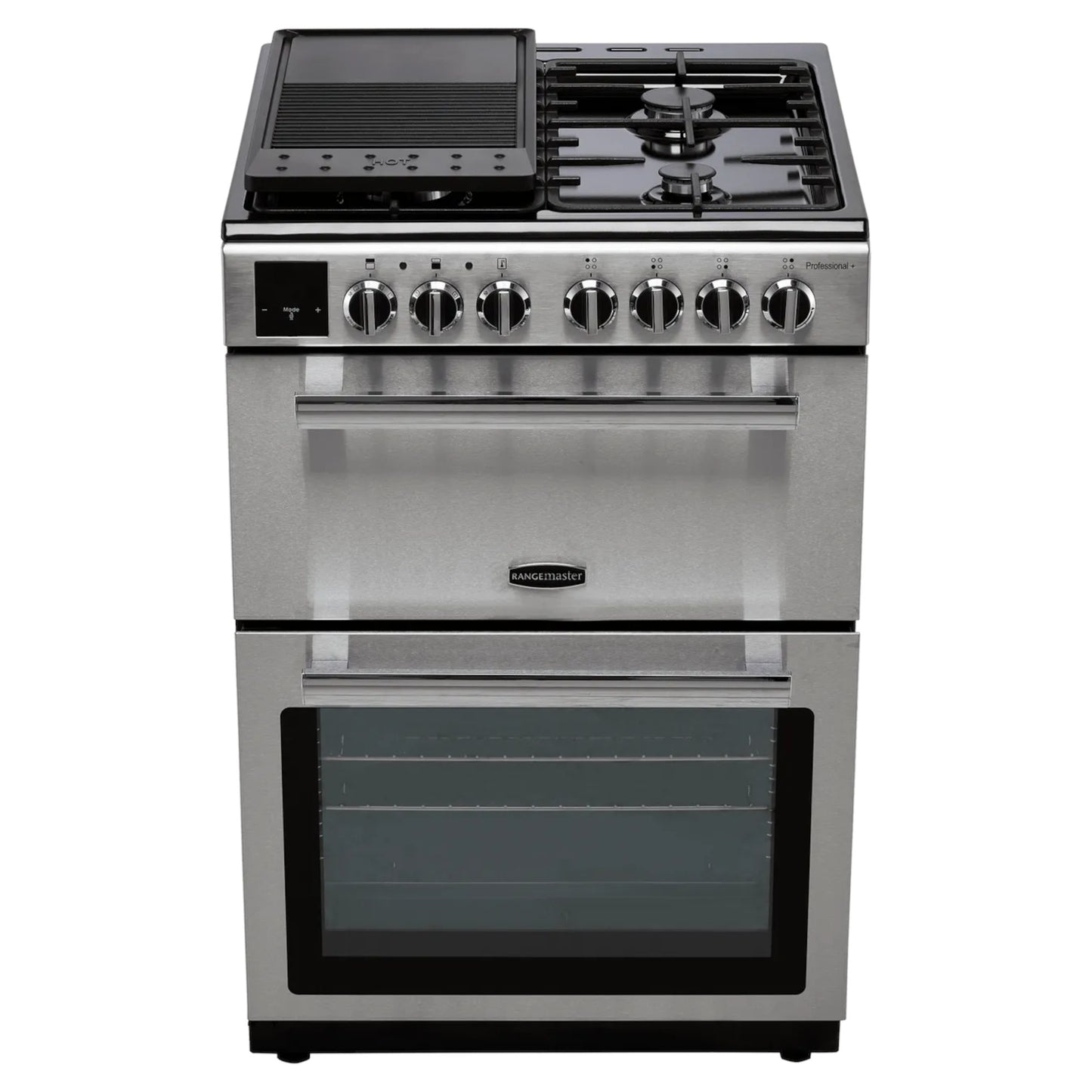 Rangemaster Professional+ 60cm Dual Fuel Double Oven Cooker - PROPL60DFFSS/C