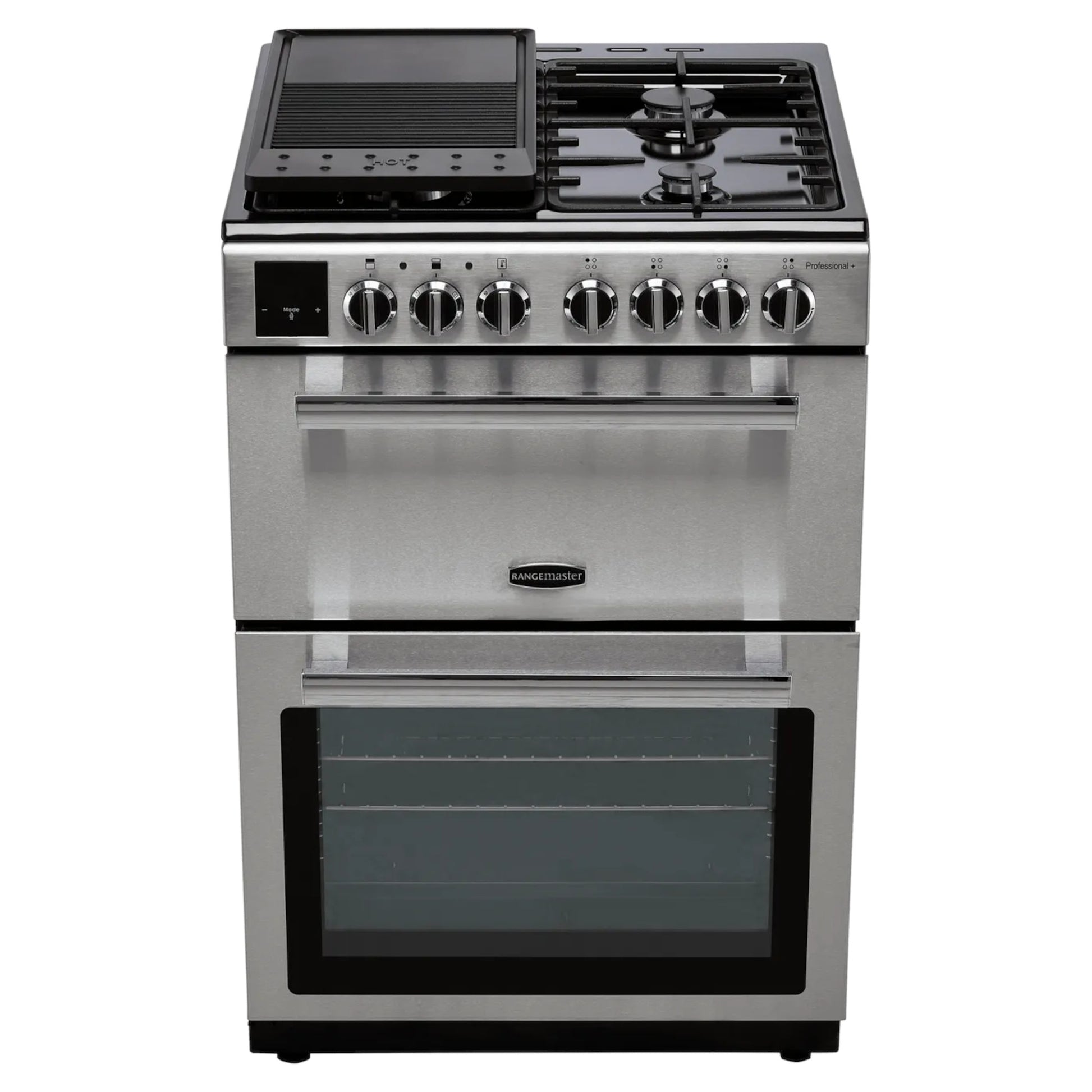 Rangemaster Professional+ 60cm Dual Fuel Double Oven Cooker - PROPL60DFFSS/C