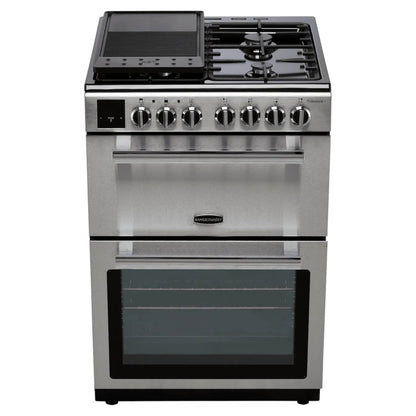 Rangemaster Professional+ 60cm Dual Fuel Double Oven Cooker - PROPL60DFFSS/C