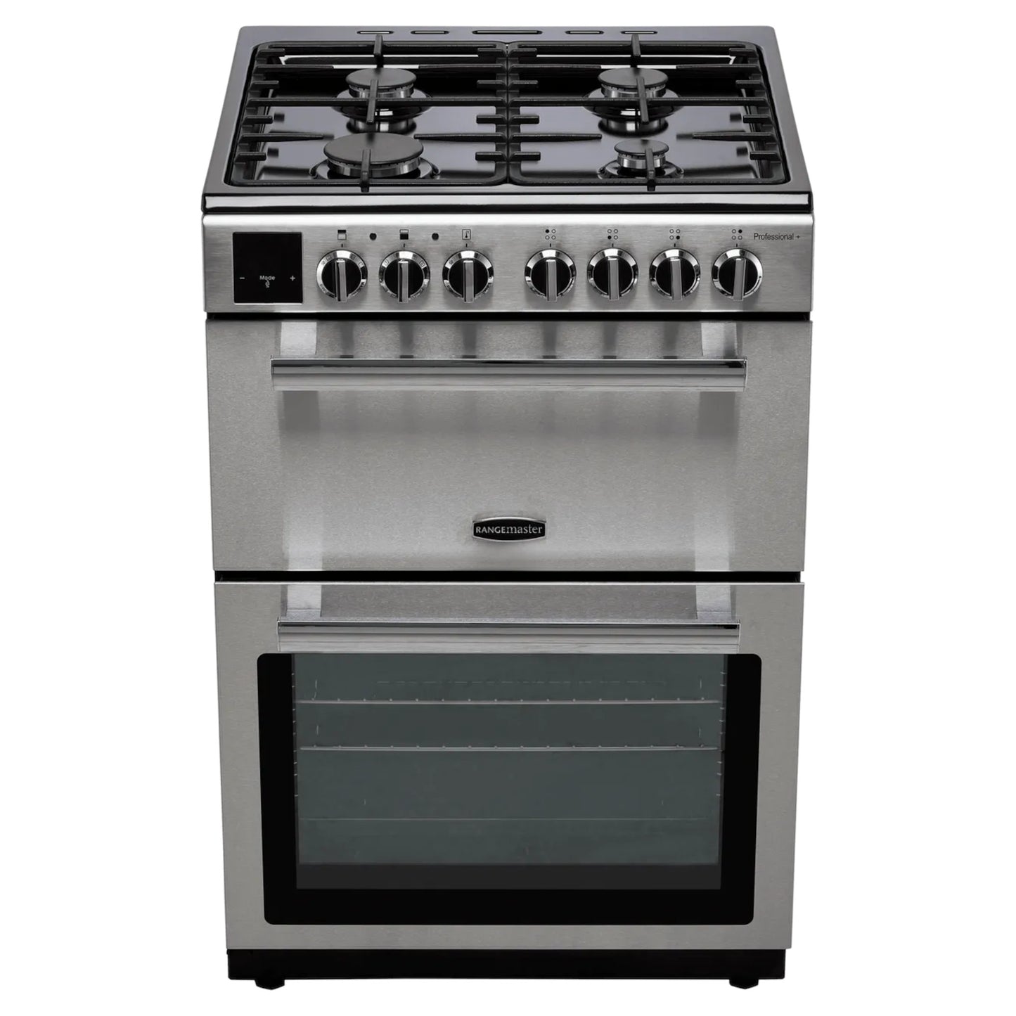 Rangemaster Professional+ 60cm Dual Fuel Double Oven Cooker - PROPL60DFFSS/C
