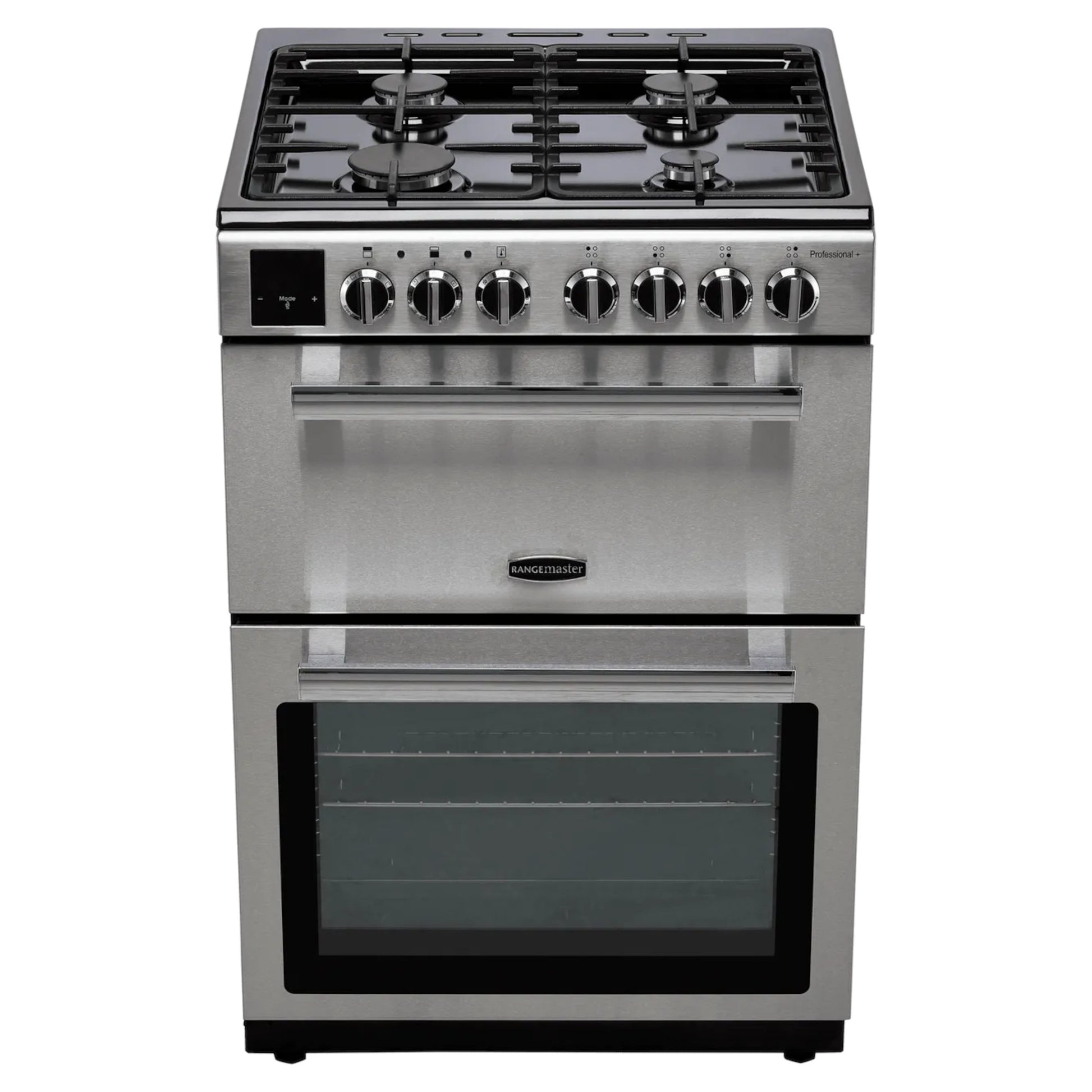 Rangemaster Professional+ 60cm Dual Fuel Double Oven Cooker - PROPL60DFFSS/C