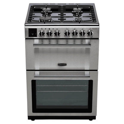 Rangemaster Professional+ 60cm Dual Fuel Double Oven Cooker - PROPL60DFFSS/C