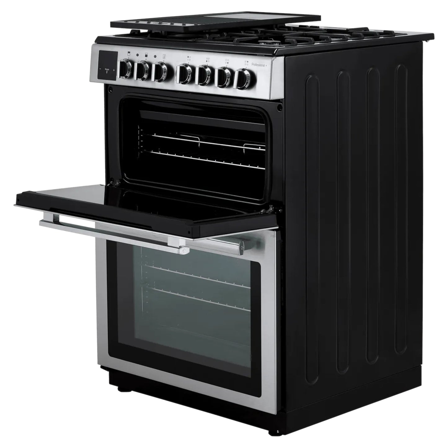 Rangemaster Professional+ 60cm Dual Fuel Double Oven Cooker - PROPL60DFFSS/C
