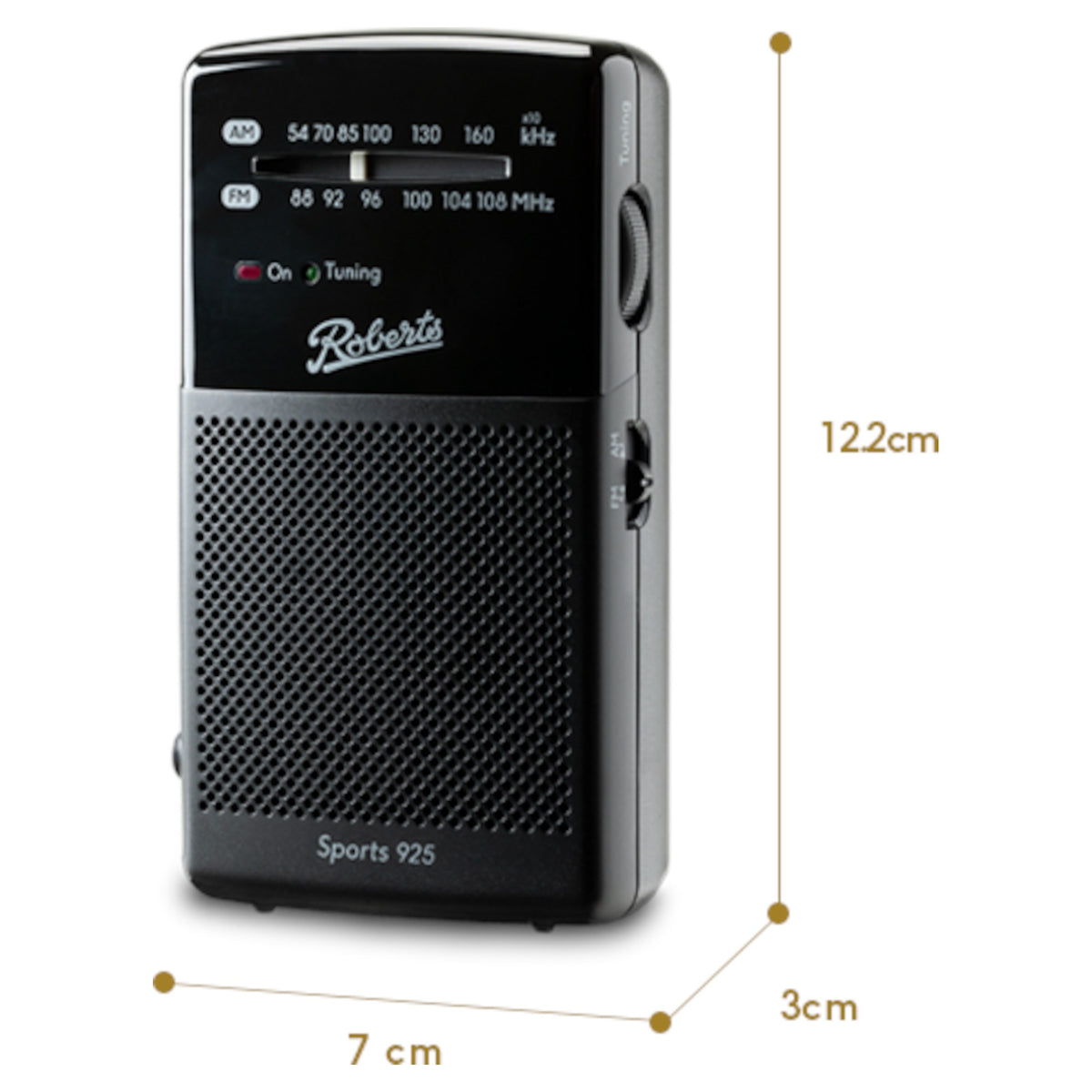 Roberts SPORTS925 Portable Radio with 3.5mm Headphone Socket