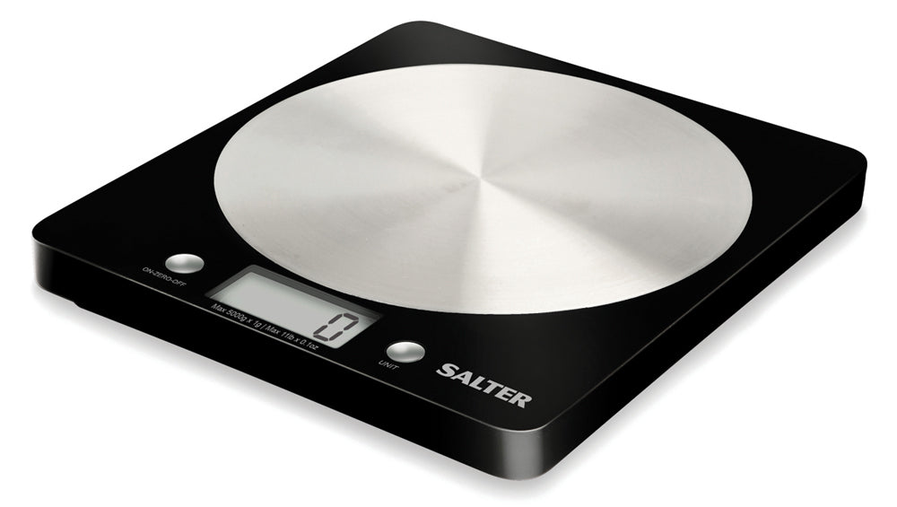 ELECTRONIC KITCHEN SCALES BLACK & SILVER