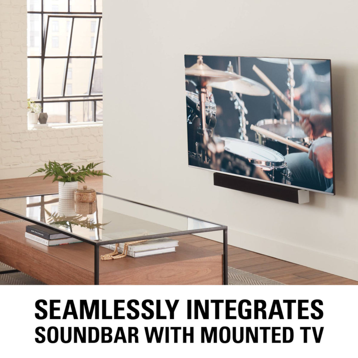 Sanus SASB1-B1 Depth Adjustable Universal Soundbar Mount