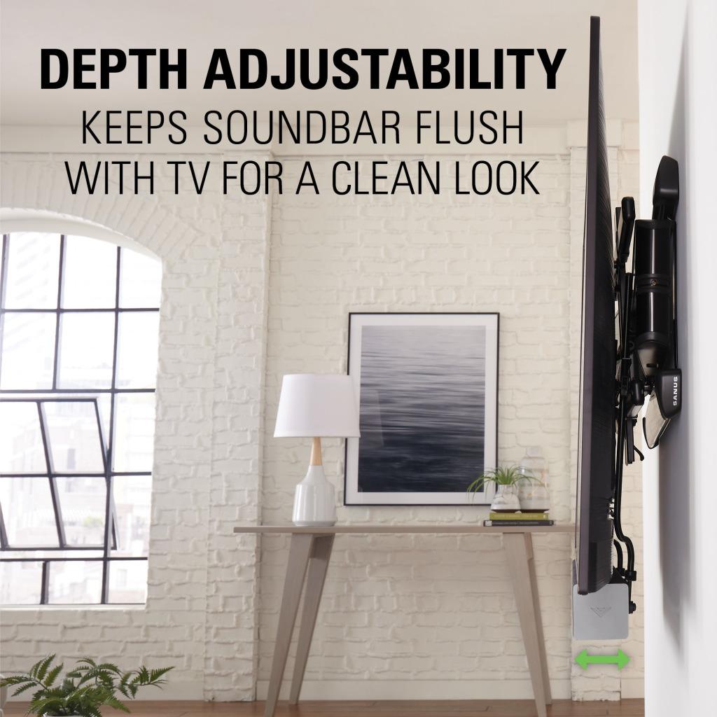 Sanus SASB1-B1 Depth Adjustable Universal Soundbar Mount