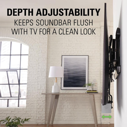 Sanus SASB1-B1 Depth Adjustable Universal Soundbar Mount