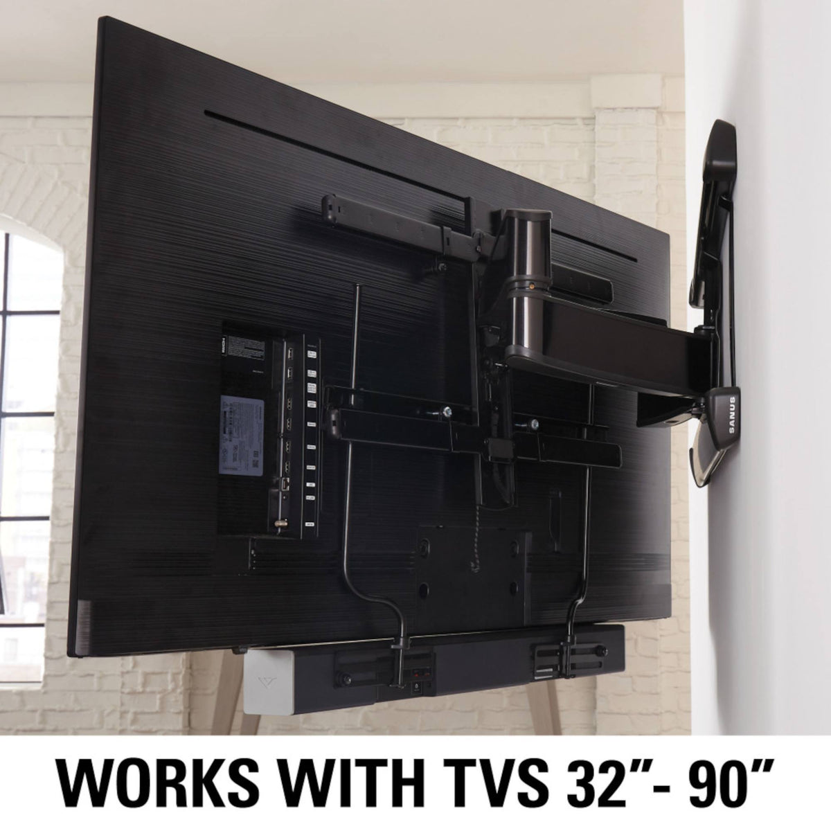Sanus SASB1-B1 Depth Adjustable Universal Soundbar Mount