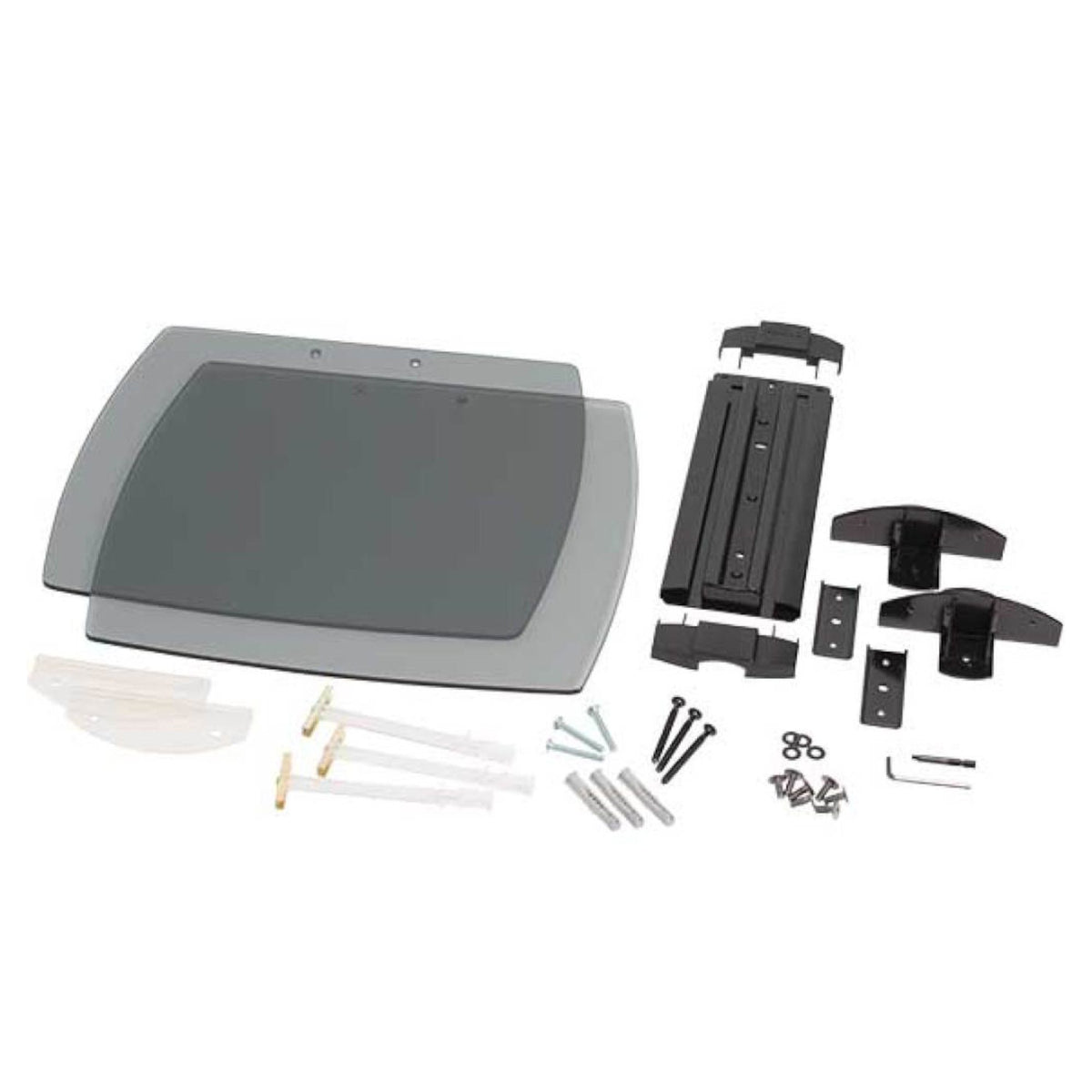 Sanus VF3012-B1 Dual Shelf for Under Wall Mounted TV - Black
