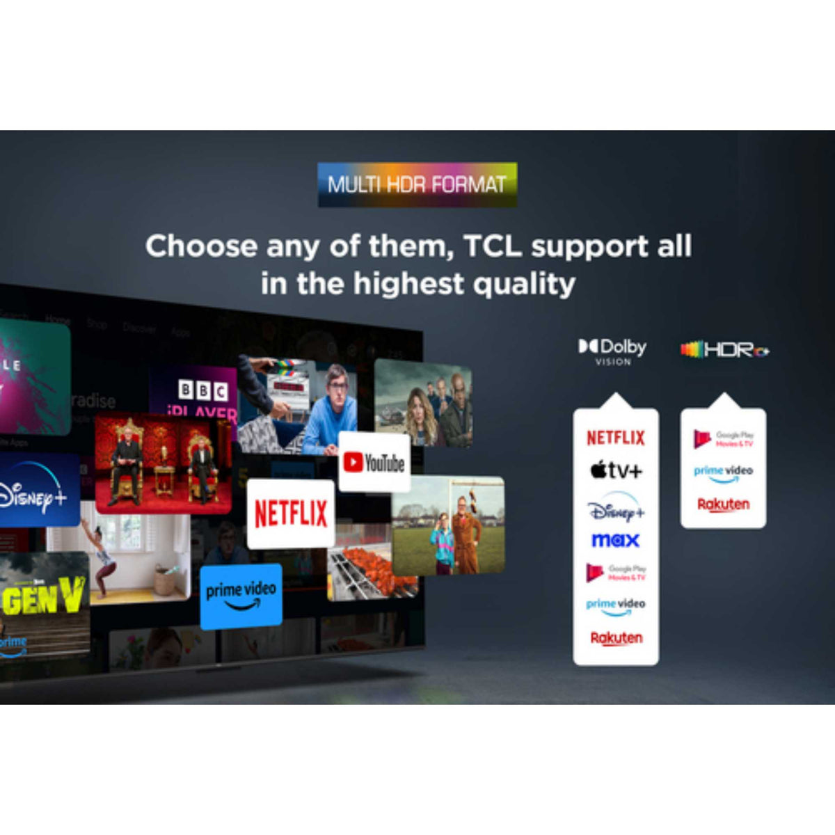 TCL V6CUK 43" 4K Ultra HD DLED HDR Google Smart TV - 43V6CUK