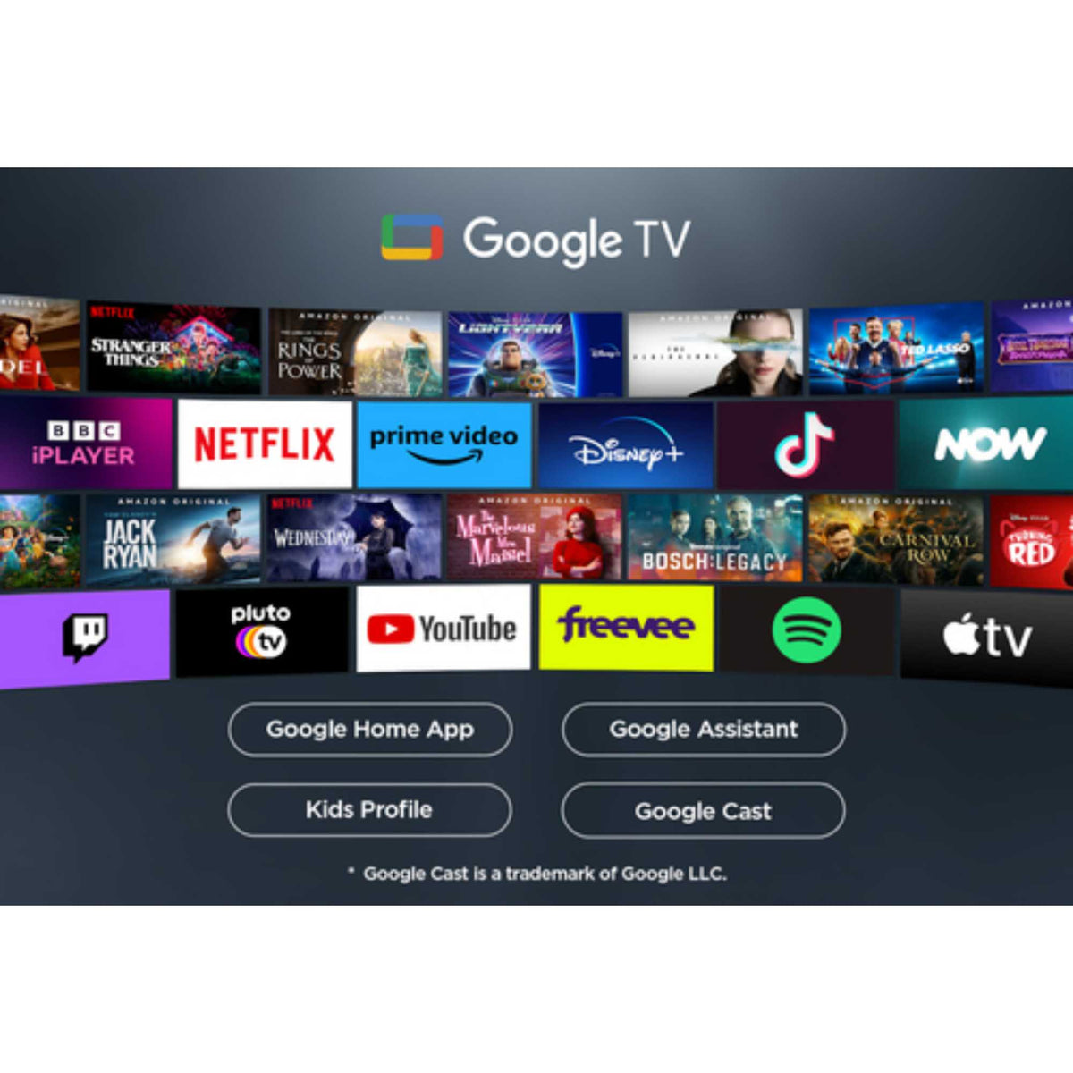 TCL V6CUK 55" 4K Ultra HD DLED HDR Google Smart TV - 55V6CUK