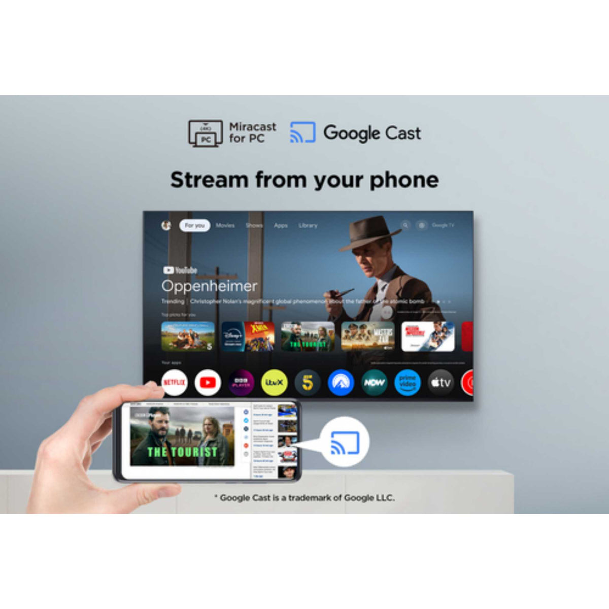 TCL V6CUK 55" 4K Ultra HD DLED HDR Google Smart TV - 55V6CUK