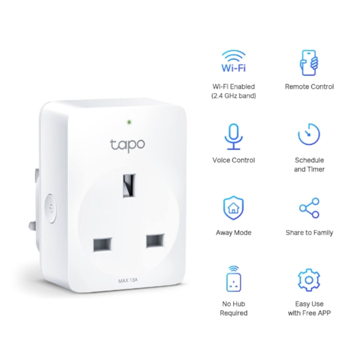TP-Link Tapo P100 Mini Smart Wi-Fi Socket 2-pack