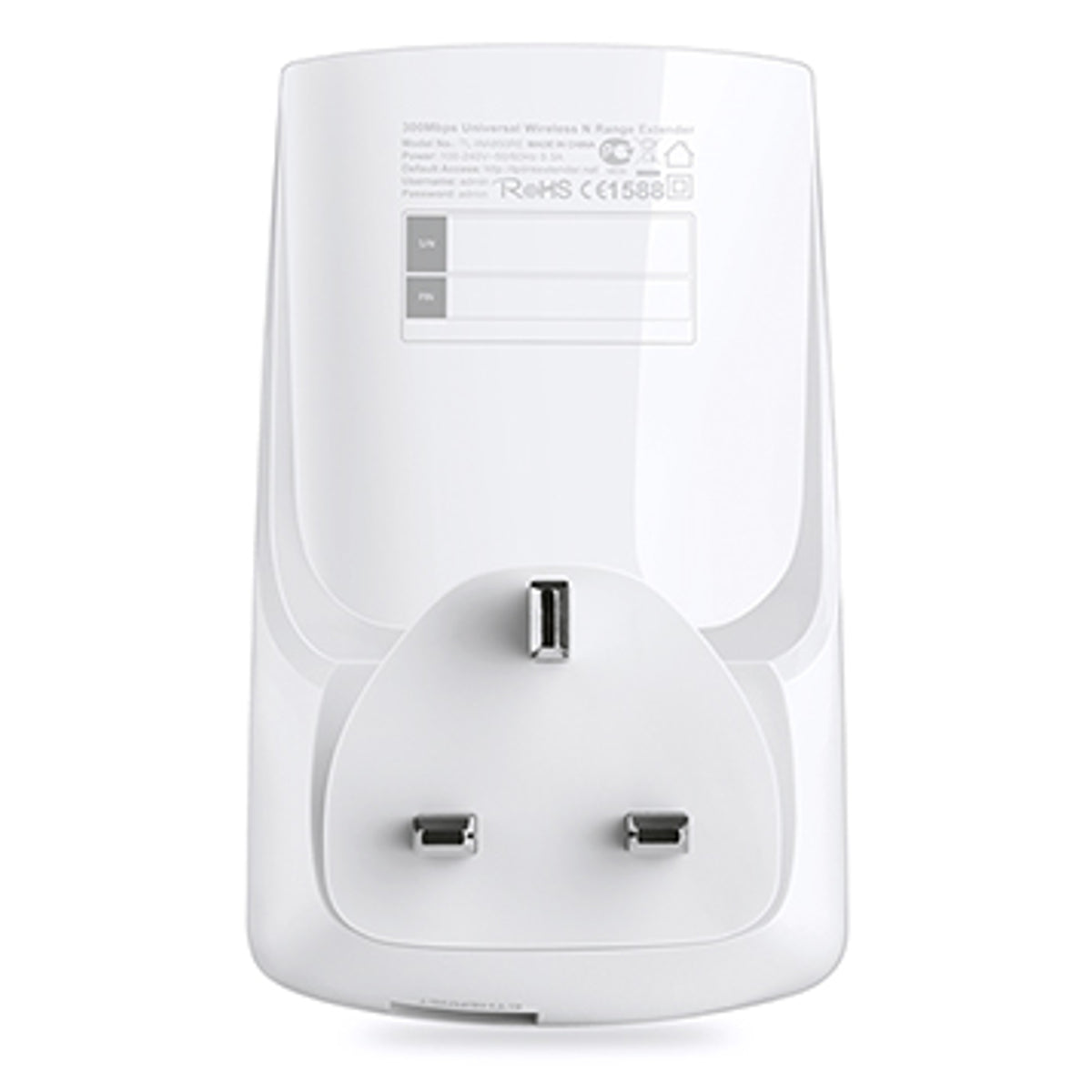 TP-Link 300Mbps Universal WiFi Range Extender Ethernet Port - TLWA850RE
