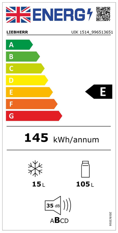 Liebherr UIK1514 — Integrated (Built-Under) Fridges