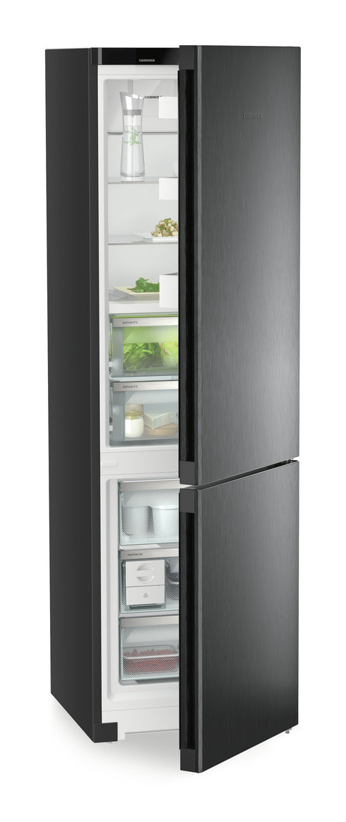 Liebherr plus BioFresh Fridge Freezer 70/30 NoFrost - Black Steel - CBNbda 572i
