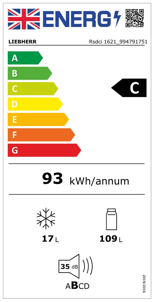 Liebherr Rsdci1621 — Under Counter Fridges - 60cm