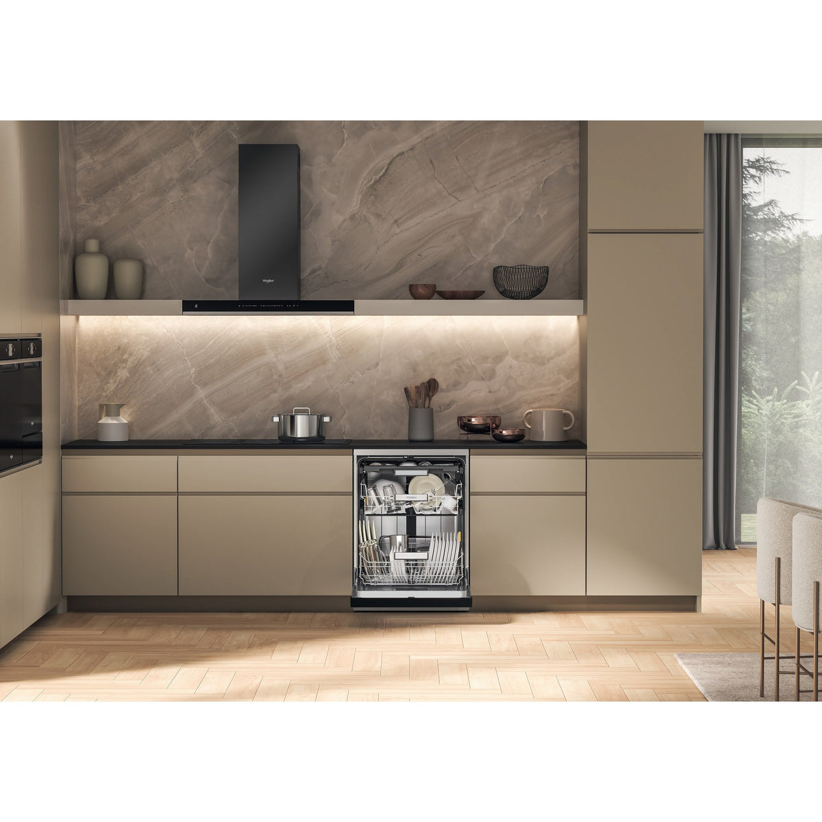 Whirlpool MaxiSpace Freestanding Full-Sized Dishwasher - W7F HS51 X UK