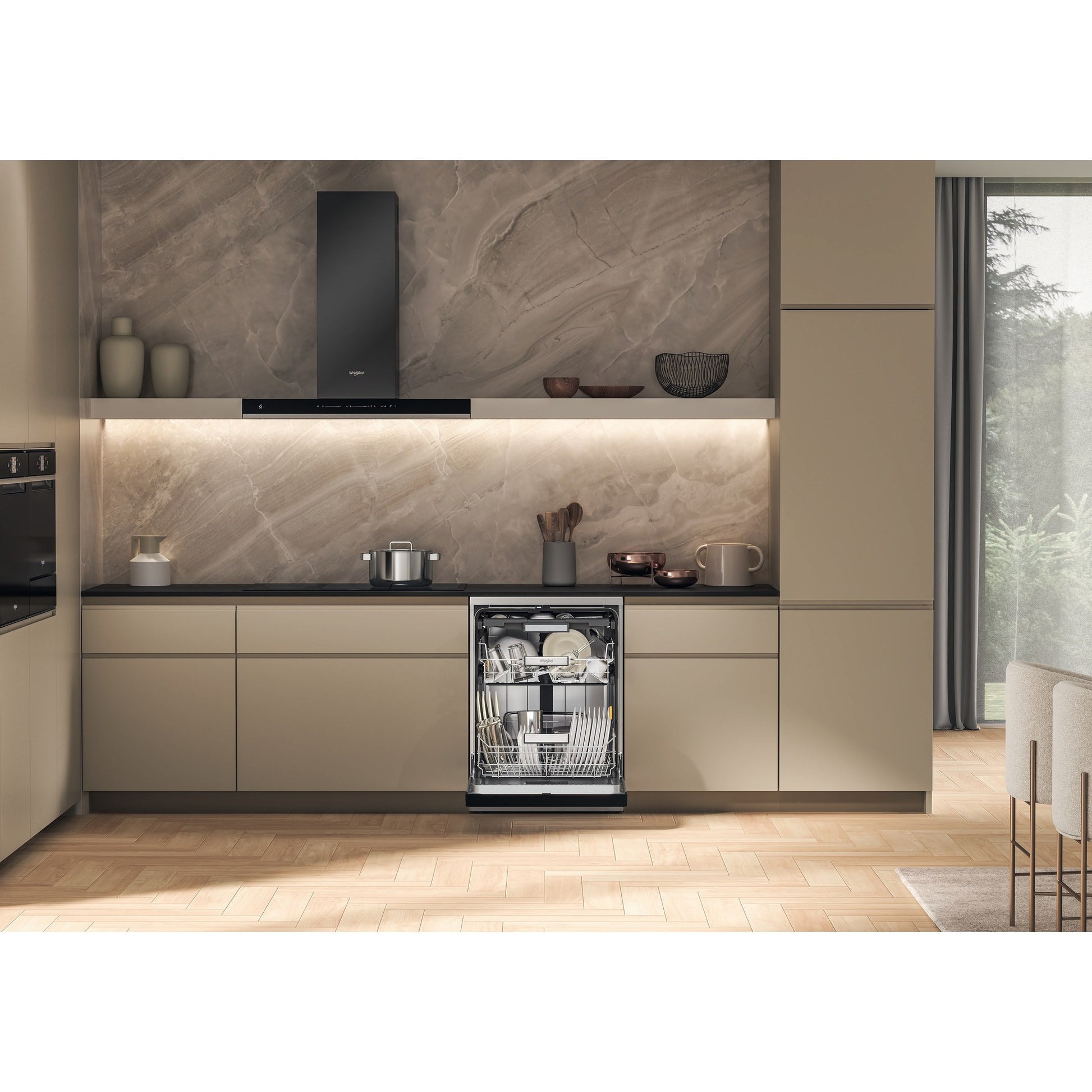 Whirlpool MaxiSpace Freestanding Full-Sized Dishwasher - W7F HS51 X UK