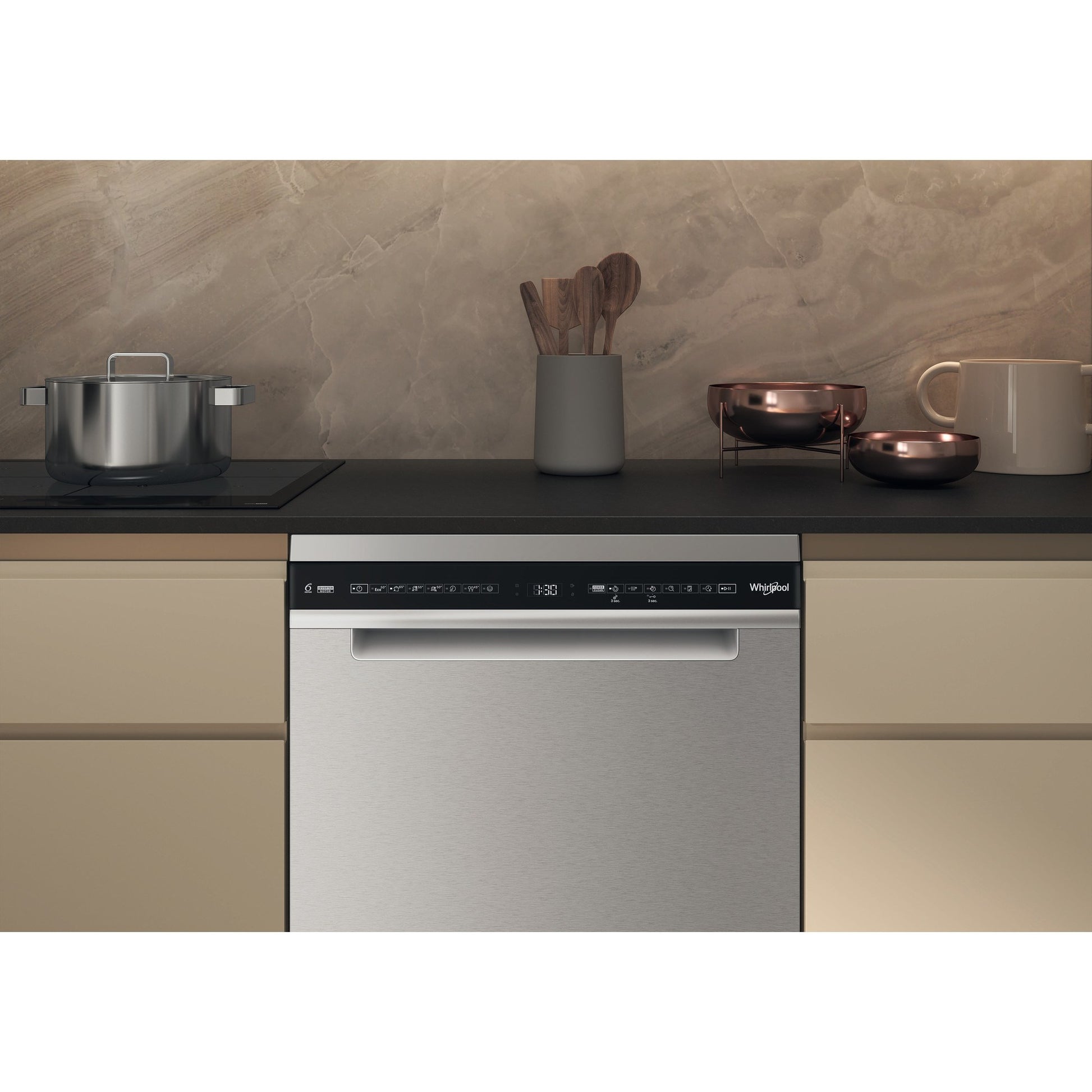 Whirlpool MaxiSpace Freestanding Full-Sized Dishwasher - W7F HS51 X UK