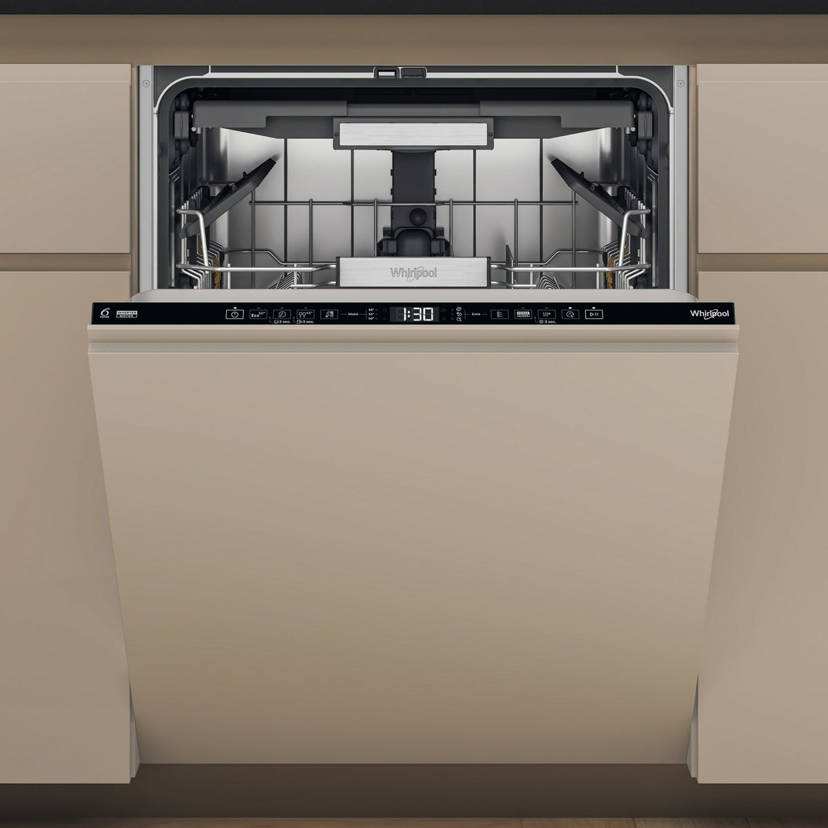 Whirlpool Fully Integrated Full-Sized Dishwasher - W7I HT40 TS UK