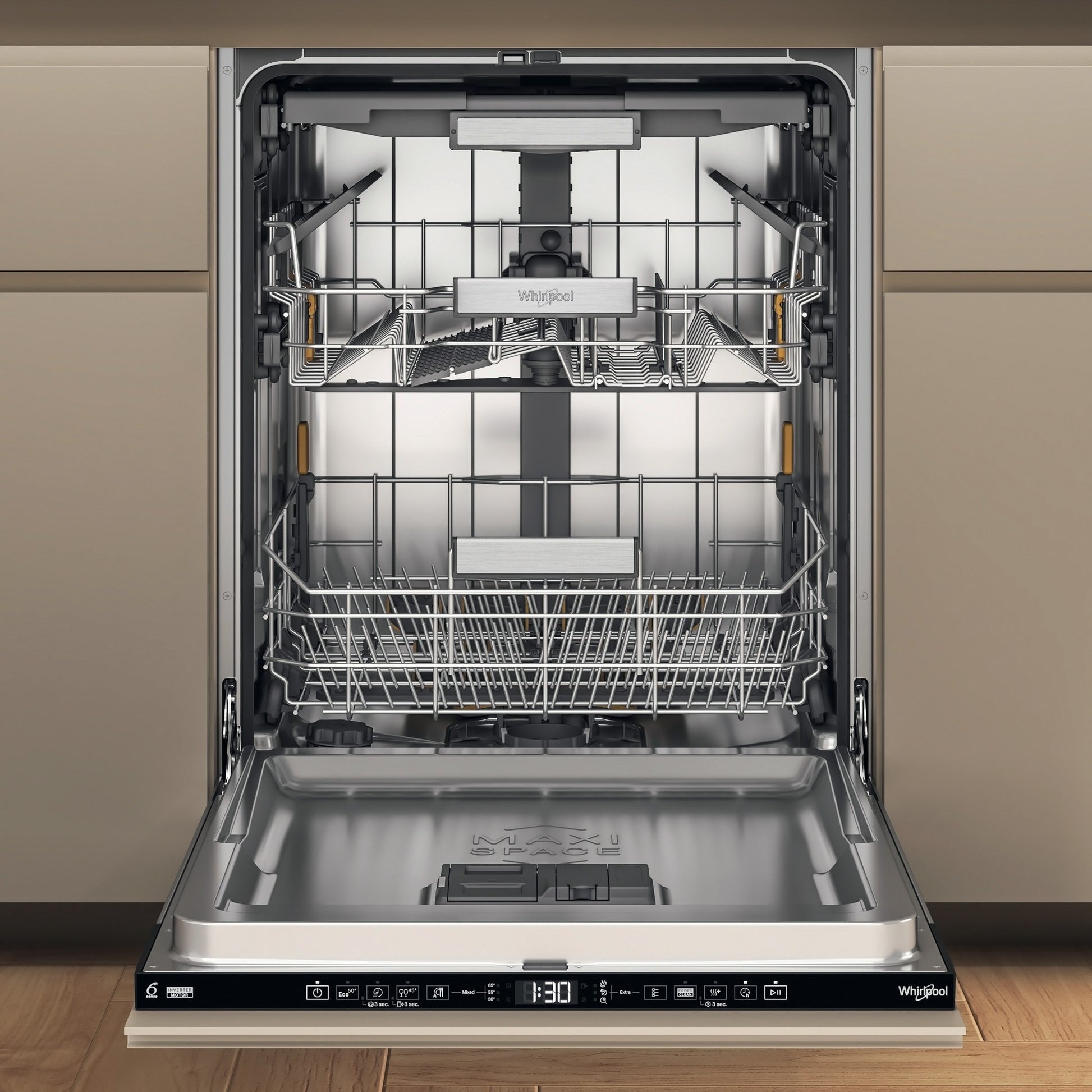 Whirlpool Fully Integrated Full-Sized Dishwasher - W7I HT40 TS UK