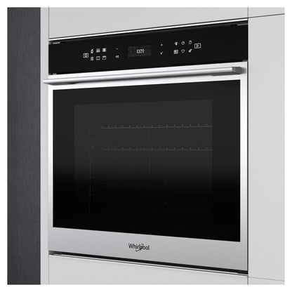 Whirlpool W7OM44S1P 73l Built-In Electric Pyrolytic Single Oven - Stainless Steel